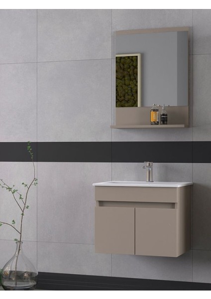 Tome 60 cm Banyo Dolabı Renk Latte