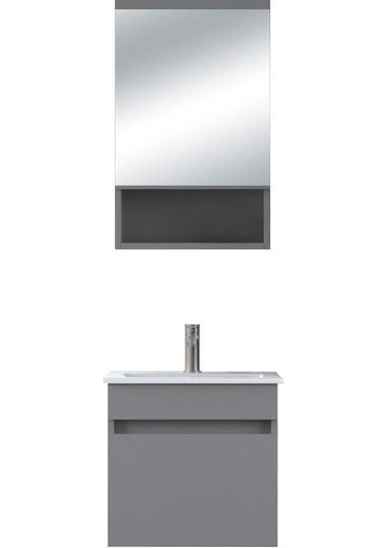 Dalyan 50 cm Banyo Dolabı Renk Mat Gri fırsatları