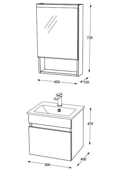 Dalyan 50 cm Banyo Dolabı Renk Mat Beyaz indirimleri