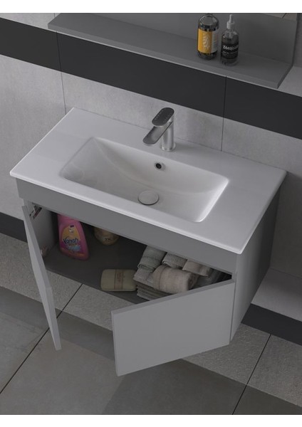 Tome 80 cm Banyo Dolabı Renk Mat Gri fiyatları