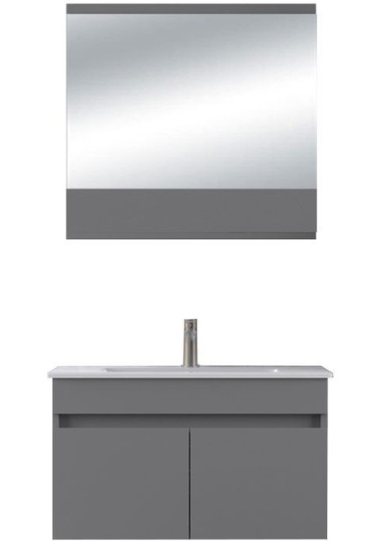 Tome 80 cm Banyo Dolabı Renk Mat Gri fırsatları