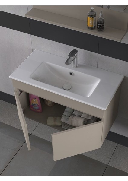 Tome 80 cm Banyo Dolabı Renk Latte fiyatları