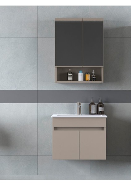 Dalyan 60 cm Banyo Dolabı Renk Latte