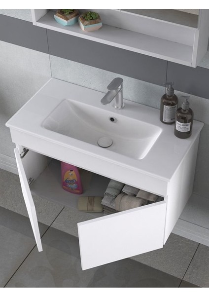 Dalyan 80 cm Banyo Dolabı Renk Mat Beyaz fiyatları