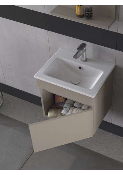 Tome 50 cm Banyo Dolabı Renk Latte fiyatları