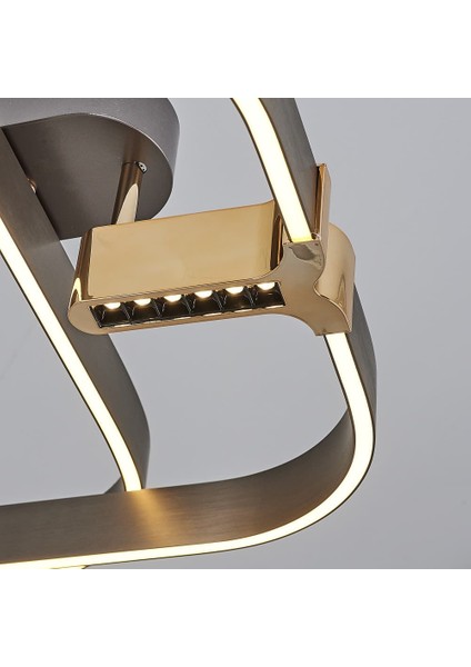 5721K-3 Platin 3 Lü Kare Plafonyer