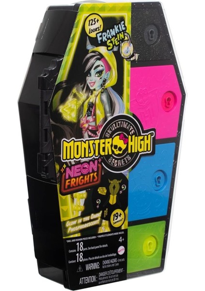 Monster High Neon Frights Bebekler HNF79 - Frankie Stein