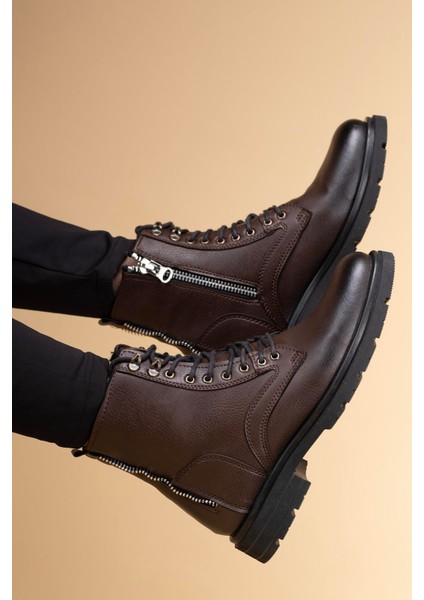 Unisex Fermuarlı Bot 0012695MAT Siyah