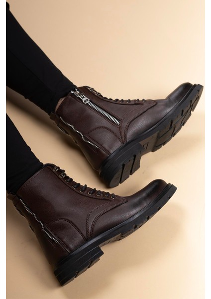 Unisex Fermuarlı Bot 0012695MAT Siyah