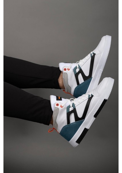 Erkek Comfort Sneaker Bot 001263BEYAZ Petrol