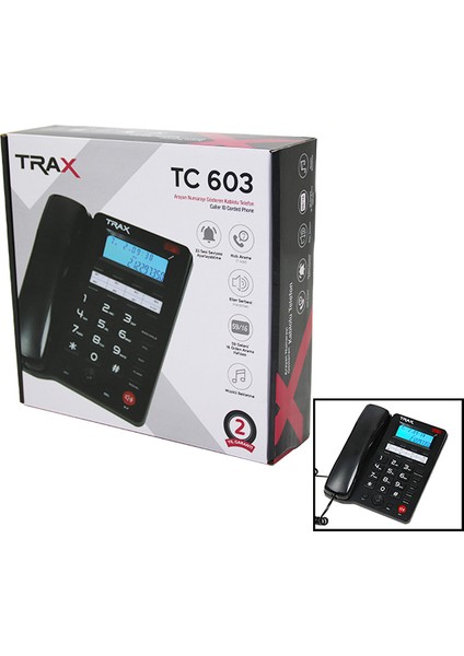 Masa Üstü Telefon Dijital Göstergeli TC-603 (K246)