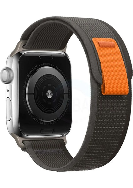 Apple Watch 8 41 mm Uyumlu Trial Cırtlı Hasır Kumaş Kordon Kayış