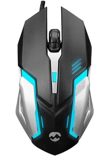 SM-G72 USB Siyah/gümüş Işıklı Gamıng Mouse