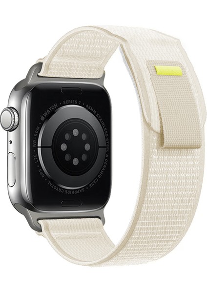 Apple Watch Cırtlı Hasır Kumaş Kordon Kayış