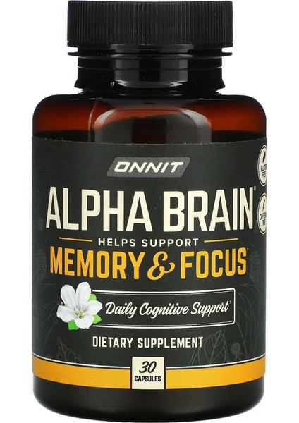 Alpha Brain, Memory & Focus, 30 Capsules
