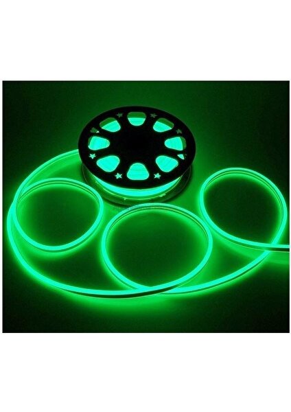 Opto Neon Hortum LED 12V Yeşil 5 Metre Paket Hs 3251