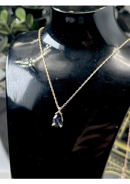 925 Ayar Orijinal Gümüş Damla Model Kadın Gümüş Kolye fiyatları