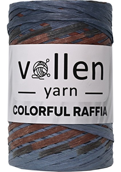 Vollen Yarn Premium Renkli Rafya Ip,hasır Kagit Ip,doğal Rafya Ipi,canta Ipi,supla,şapka ve Orgu Ipi