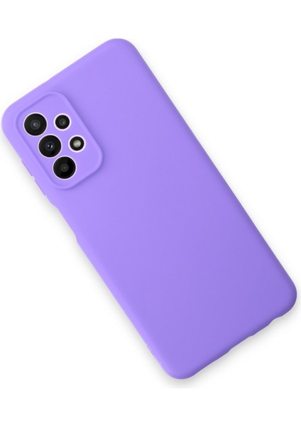 Galaxy A23 4g Kılıf Antibakteriyel Esnek Soft Parmak İzi Yapmaz Silikon - Lila