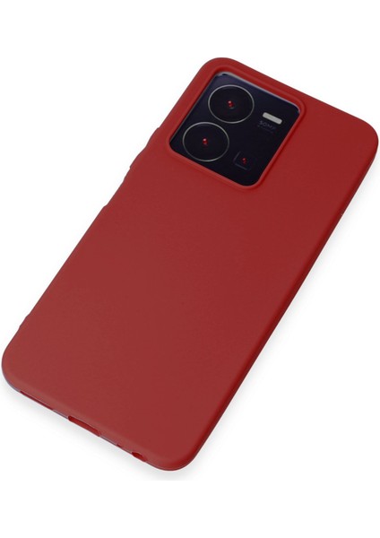 Vivo Y22S Kılıf Antibakteriyel Esnek Soft Parmak İzi Yapmaz Silikon - Kırmızı fırsatları