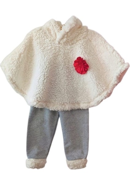 Kapüşonlu Bebek Panço Takım