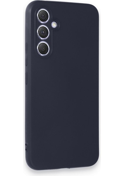Galaxy A34 5g Kılıf Antibakteriyel Esnek Soft Parmak İzi Yapmaz Silikon - Lacivert