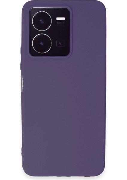 Vivo Y35 Kılıf Antibakteriyel Esnek Soft Parmak İzi Yapmaz Silikon - Mor