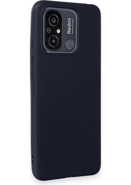 Xiaomi Redmi 12C Kılıf Antibakteriyel Esnek Soft Parmak İzi Yapmaz Silikon - Lacivert