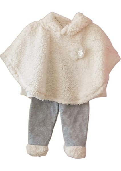 Kapüşonlu Bebek Panço Takım