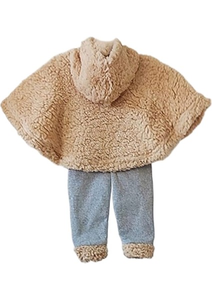 Kapüşonlu Bebek Panço Takım
