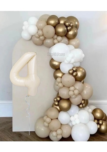 Deniz Kumu Retro Balon Zincir Seti Doğum Günü Balon Seti