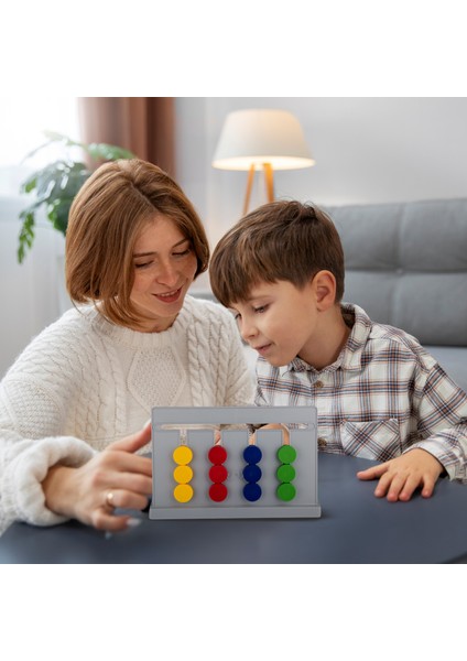 Çocuklar Için Eğitici Oyun,hafiza ve Zihin Geliştirici Oyunu-Master Abacus Rubik Abaküs Zeka Oyunu