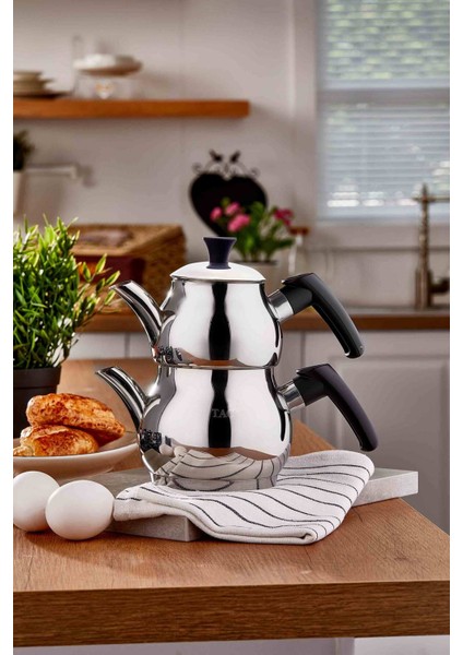 Mini Dem Çaydanlık Siyah