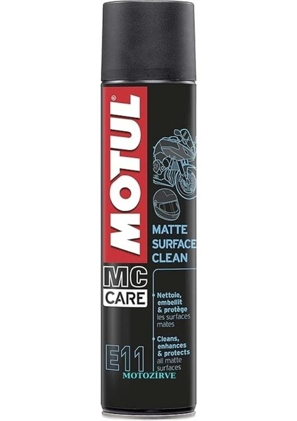 E11 Matte Surface Clean Mat Yüzey Parlatıcı Koruyucu Sprey 400 ml