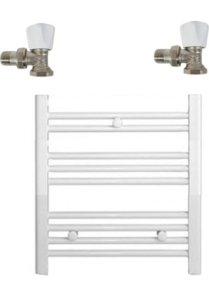 Tekno Trust Havlupan Beyaz 500/700 mm 9 Borulu 2 Adet Vanalı