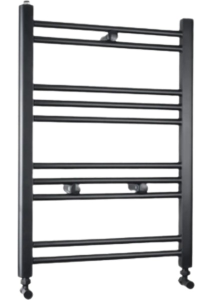 Tekno Trust 50/70 cm 8 Borulu Siyah Renk Havlupan Banyo Isıtıcı