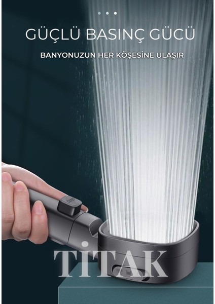 Tekno Trust Kare Siyah Lüks Duş Başlığı fiyatları