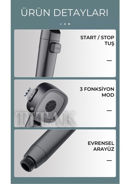 Tekno Trust Kare Siyah Lüks Duş Başlığı fırsatları