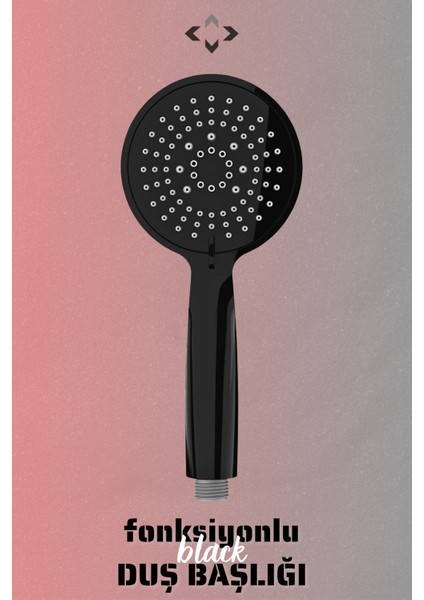 Tekno Trust Çok Fonksiyonlu 150 cm Siyah Duş Takımı Duş Seti Duş Hortumu Duş Başlığı fiyatları