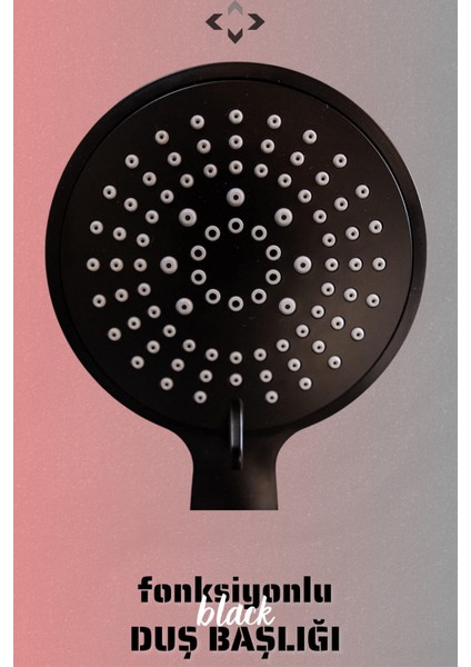 Tekno Trust Çok Fonksiyonlu 150 cm Siyah Duş Takımı Duş Seti Duş Hortumu Duş Başlığı modelleri