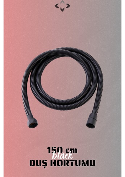 Tekno Trust Çok Fonksiyonlu 150 cm Siyah Duş Takımı Duş Seti Duş Hortumu Duş Başlığı fırsatları