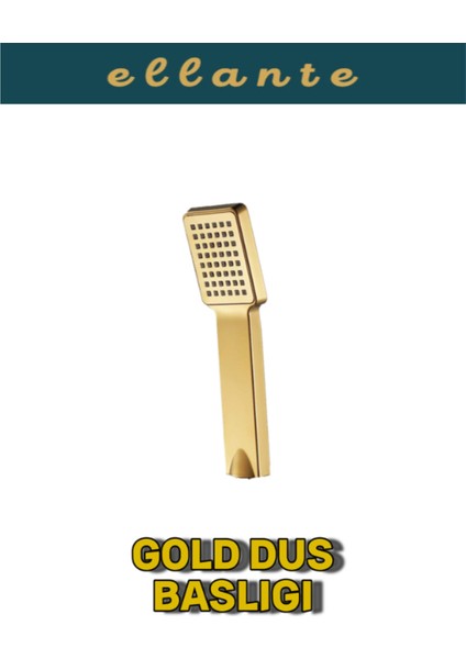 Tekno Trust Gold Duş Başlıgı ve Gold Paslanmaz Kopmaz Patlamaz Kaliteli Duş Hortumu Gold Duş Seti - 150CM fiyatları