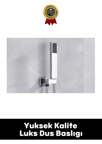 Tekno Trust Yüksek Kalite Lüks Duş Başlıgı Tek Fonksiyonlu Kare Duş Başlıgı Duş Seti indirimleri