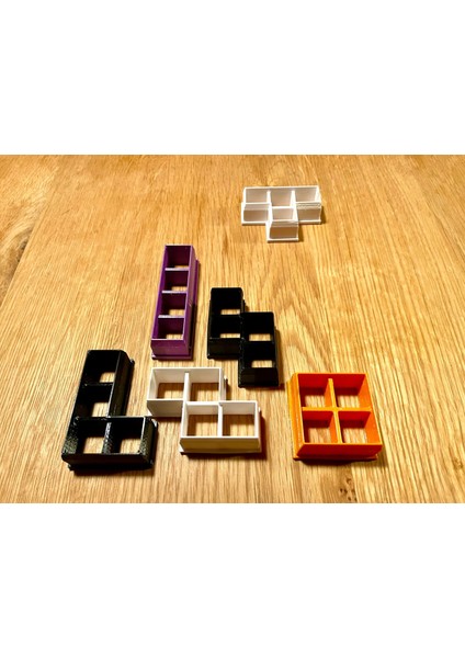 6'lı Tetris Blokları Şeklinde Kurabiye Kalıpları Seti