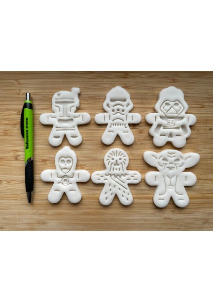 6'lı Star Wars Karakterleri Şeklinde Kurabiye Kalıpları Seti fiyatları