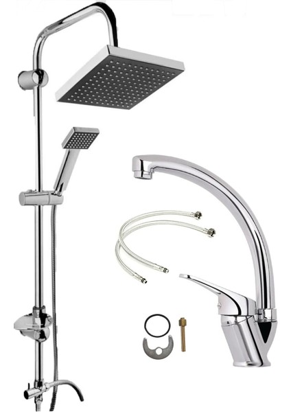 Tekno Trust Germany Teknoloji Duş Robotu ve Evye Mutfak Banyo Bataryası Evyesi Duş Başlığı...