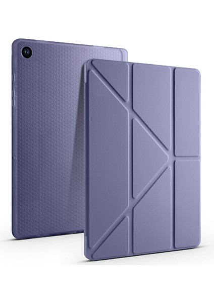 Samsung Galaxy Tab A9 Plus SM-X210/X215 11 Inç Kılıf Kalem Bölmeli Silikon Smart Cover Tablet Kılıfı