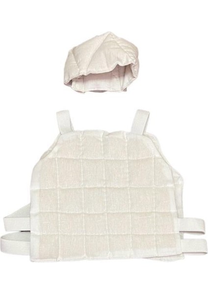 Tekno Trust Yıkanmamış Koyun Yünü Dolgulu Çocuk Boy Boyunluk ve Göğüs & Sırt Korsesi