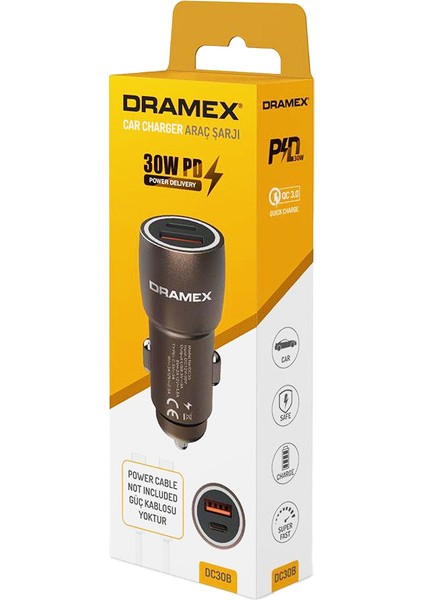 DC-30B 3.1A Metal Oto Araç Şarjı (606)