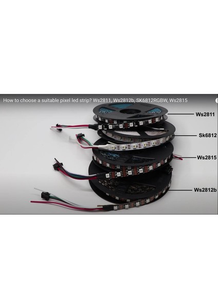 WS2811 Rgb Adreslenebilir Pixel Şerit LED IP65 Metrede 60 LED